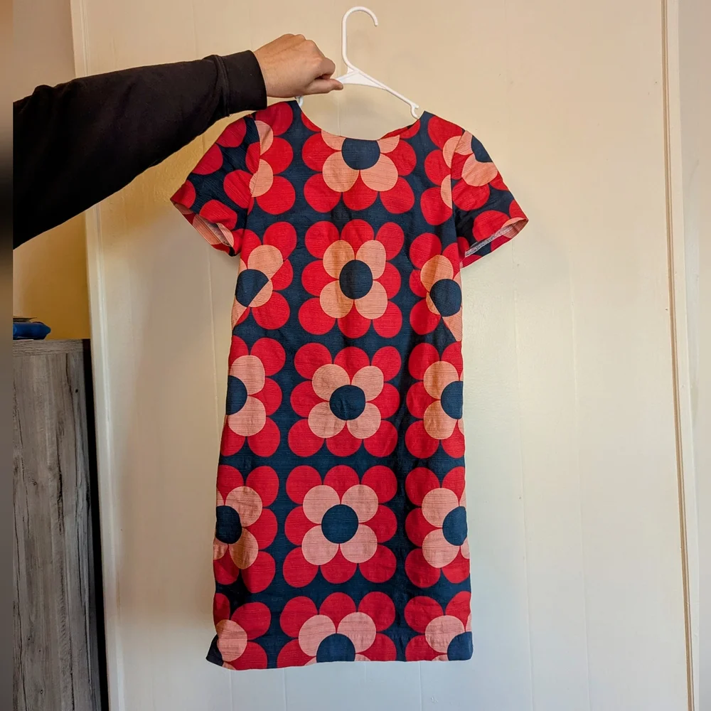 Boden Retro Print Mini Dress - Picture 1 of 5
